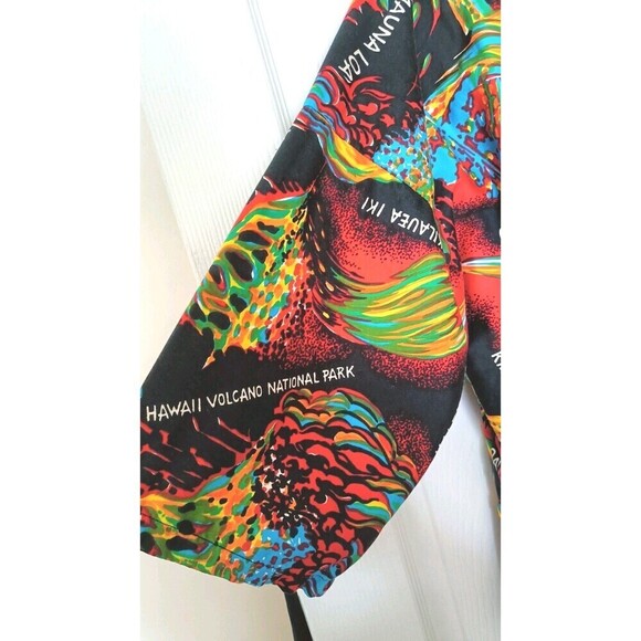 Unbranded Hawaii Volcano National Park Kimono Top Robe Size M/L Halemaumau - Picture 3 of 7